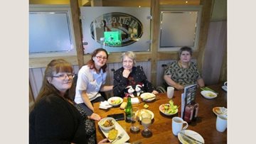 River Court care home Residents enjoy trip out for lunch